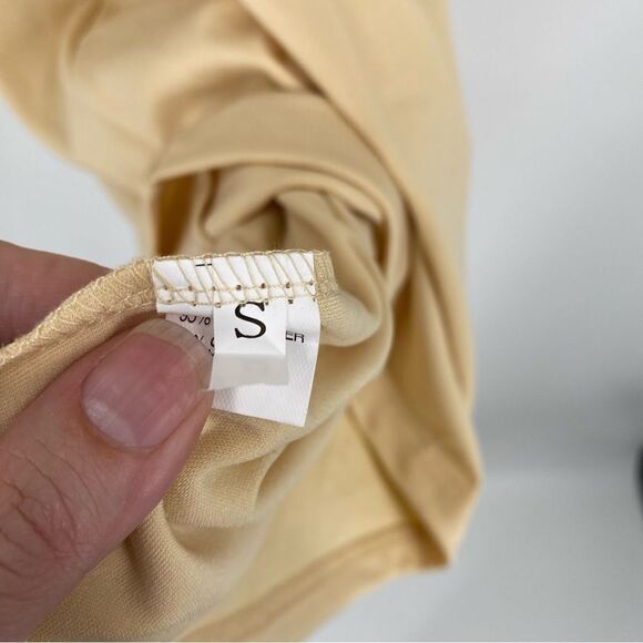 Women’s Mock Neck Mini Slip Dress size S Cream - Picture 2 of 3